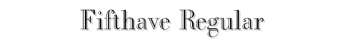 FifthAve Regular font
